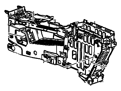 GM 20903884 Console Assembly, Front Floor *Titanium