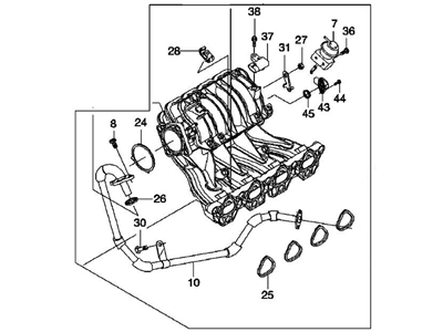 Chevrolet Aveo Intake Manifold - 25189256