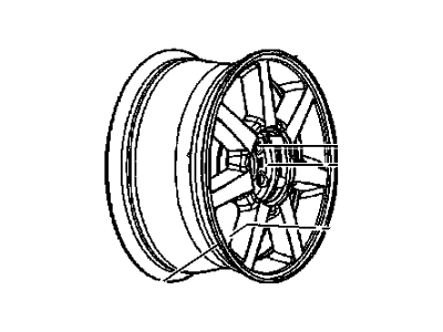 GM 9595341 Wheel Rim,Rear