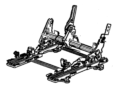 GM 23191929 Adjuster Assembly, Rear Seat