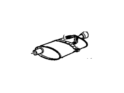GM 22644939 Exhaust Muffler Assembly (W/ Tail Pipe)