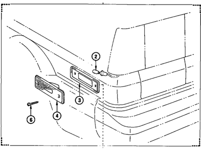 GM 94841802 Lamp Assembly, Rear Side Marker, Right