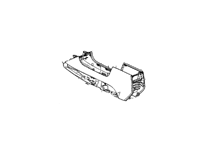 GM 25804760 Console, Front Floor *Shale