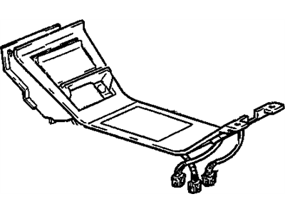 GM 25605784 PLATE, Floor Console