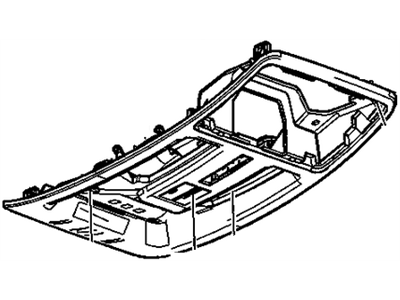 GM 22770257 Console Assembly, Roof *Shale/Argen