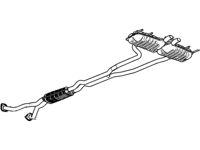 GM 20790862 Exhaust Muffler Assembly (W/ Resonator, Exhaust & Tail Pipe)