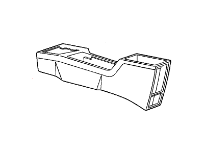 GM 22644739 Console Assembly, Front Floor Lower *Adriatic Blu