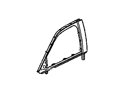 GM 25696573 Molding Assembly, Front Side Door Window Reveal