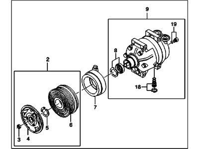 Pontiac A/C Compressor - 95234615