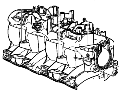 2007 GMC Sierra Intake Manifold - 19257592