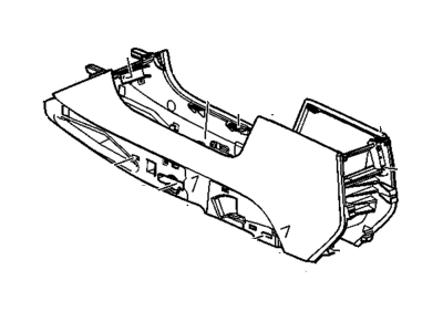 GM 20923478 Console Assembly, Front Floor *Linen N
