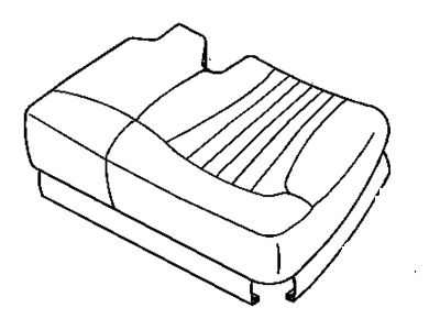 1999 Chevrolet Blazer Seat Cushion Pad - 12470102