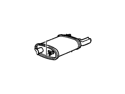 GM 10181210 Exhaust Muffler And Tailpipe Assembly