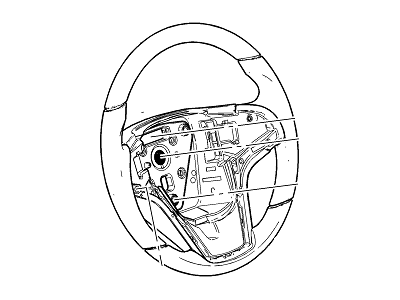 GM 23172685 Steering Wheel Assembly *Cocoa