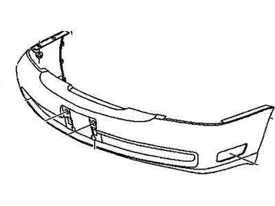 GM 19151518 Front Bumper, Cover (2, Tone W/Fog Lamp Openings)