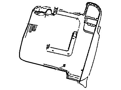GM 12534711 PANEL, Front Seat Back
