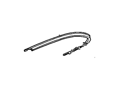 GM 22701127 Sealing Strip Assembly, Rear Side Door Window Frame Outer