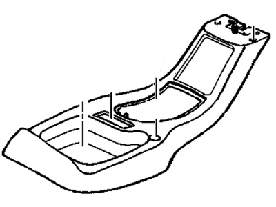 GM 15671466 PLATE, Seat Separator Console