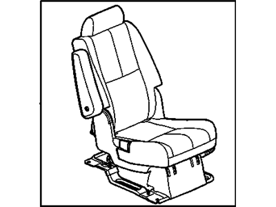 GM 15865172 Seat Assembly, Rear *Ebony