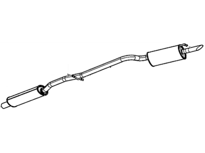 Buick Lucerne Exhaust Pipe - 15886961