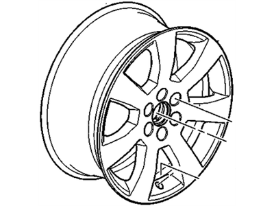 2009 Cadillac SRX Spare Wheel - 9598546