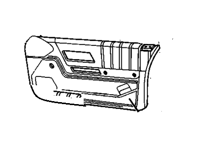 GM 10252060 Trim Assembly, Front Side Door *Graphite