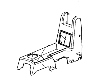 GM 15929474 Console Assembly, Front Floor *Cashmere