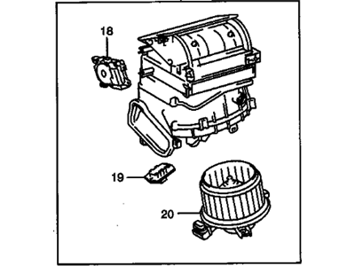 Pontiac Vibe Blower Motor - 19184661