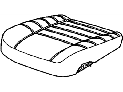 GM 12515484 Cover Assembly, P/Driver Seat Cushion *Medium Gray *Gray