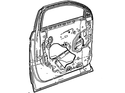 GM 22793130 Door Assembly, Front Side (Rh)