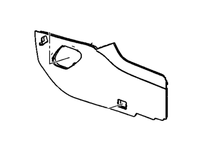 GM 22855015 Panel Assembly, Front Floor Console Extension *Dune