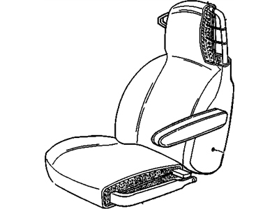 GM 15588728 Frame & Pad Assembly, Seat Back Cushion