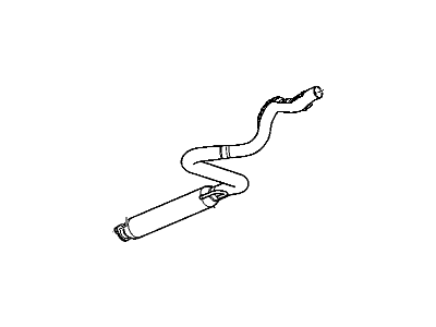 GM 19210866 Exhaust Resonator Pipe Assembly