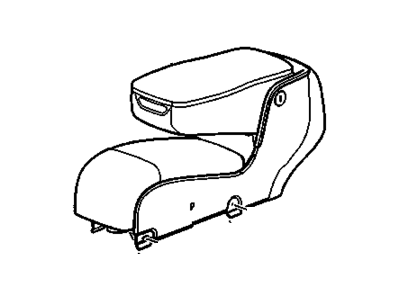 GM 25830909 Seat Assembly, Front Center *Shale