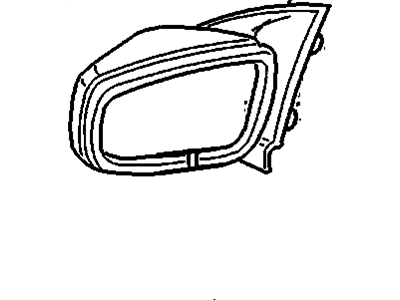 GM 10250889 Mirror Assembly, Outside Rear View