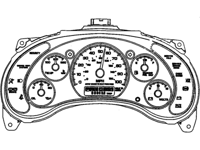 GM 16206835 Instrument Cluster Assembly
