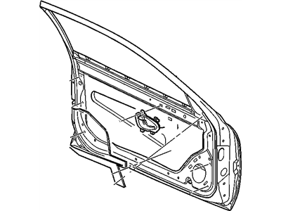 GM 22702415 Door Assembly, Front Side