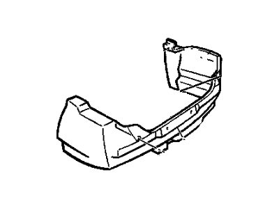 GM 25624058 Trim Assembly, Rear End Panel *Gry D Hether