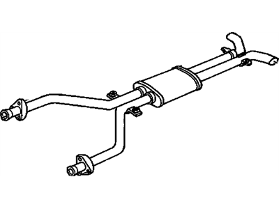 GM 12518753 Exhaust Resonator ASSEMBLY (W/Exhaust Pipe)