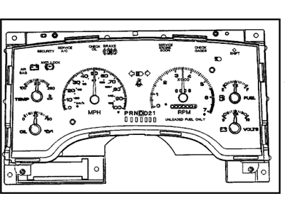 GM 16211235 Instrument Cluster Assembly