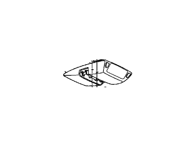 GM 10112878 Lamp Assembly, Windshield Header Courtesy & Reading *Sapphire