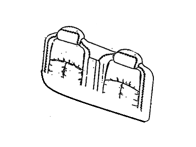 GM 16776313 COVER, Rear Seat Back