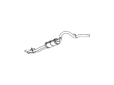 GM 15798958 Exhaust Muffler Assembly (W/ Exhaust & T/Pipe & 3W