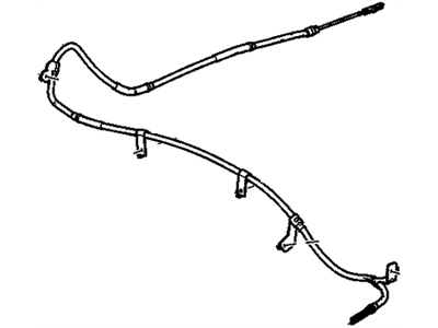 Chevrolet Equinox Parking Brake Cable - 23452982