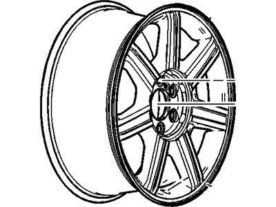 Cadillac SRX Spare Wheel - 9596270