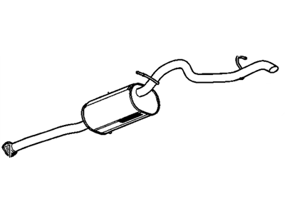 GM 15773627 Exhaust Muffler Assembly (W/ Exhaust Pipe & Tail Pipe)
