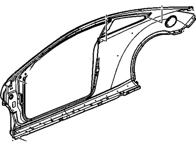 GM 25961282 Frame, Body Side Outer