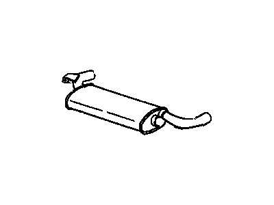 GM 25625037 Exhaust Muffler Assembly (W/Tail Pipe)