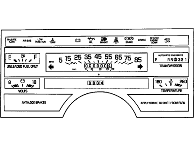 GM 16201524 Instrument Panel Gage CLUSTER