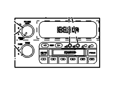 GM 9383774 Radio Assembly, Amplitude Modulation/Frequency Modulation Stereo & Clock & Cd Player
